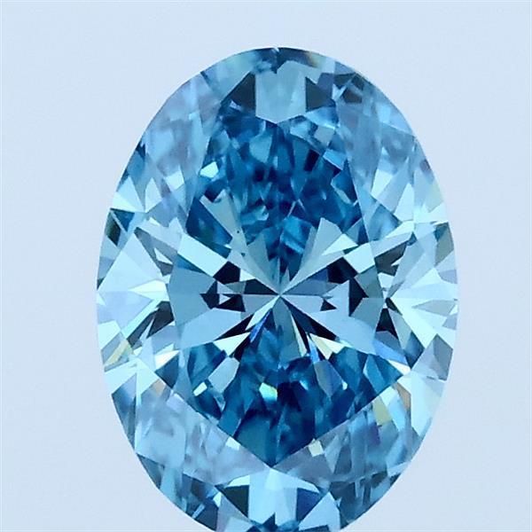 1.04 Ct. Fancy Blue Oval Lab Grown Diamond