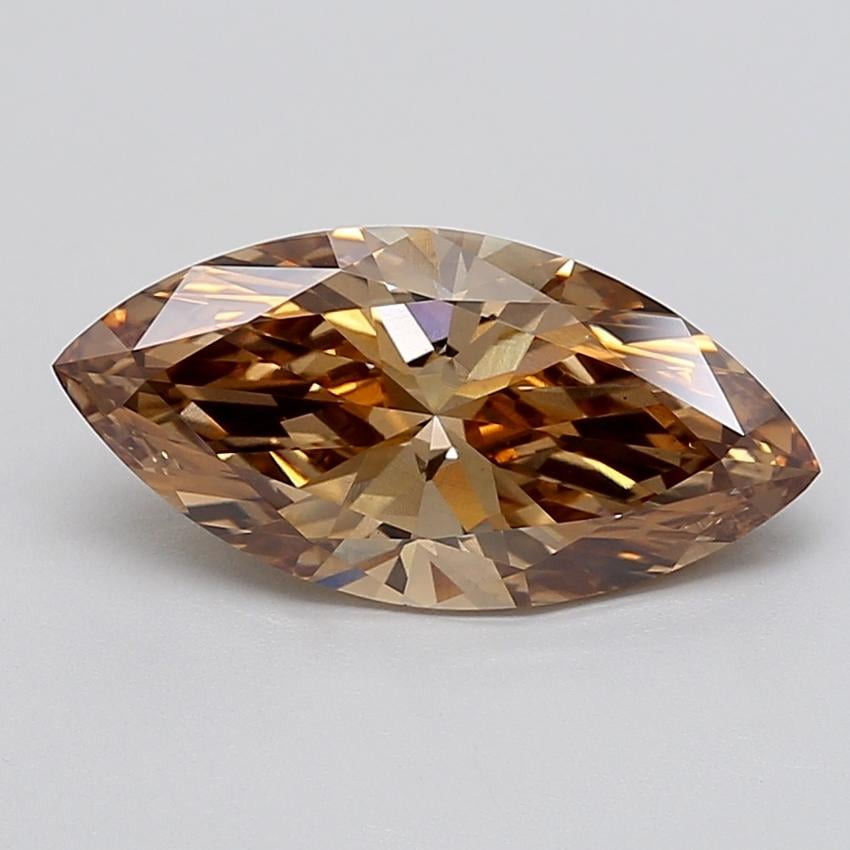 3.08 Ct. Fancy Light  Brown Marquise Lab Grown Diamond