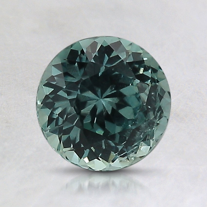 6.6x6.5mm Unheated Teal Round Montana Sapphire