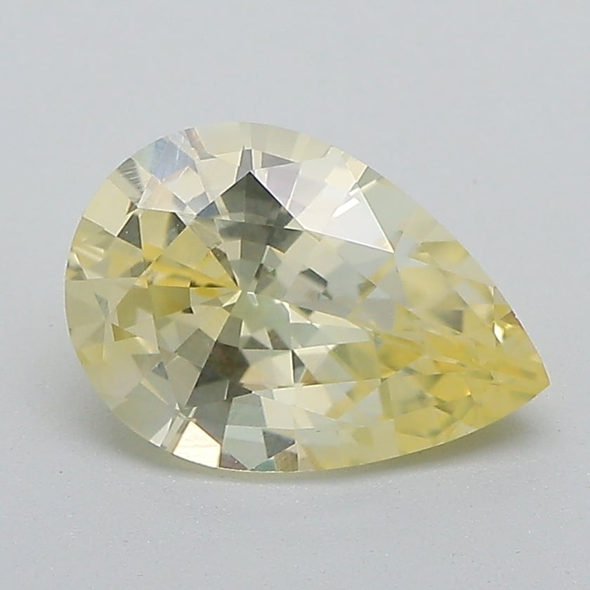 10.3x7.2mm Unheated Yellow Pear Sapphire