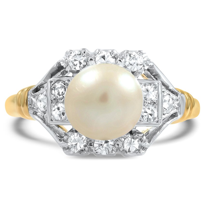 Edwardian Pearl Vintage Ring