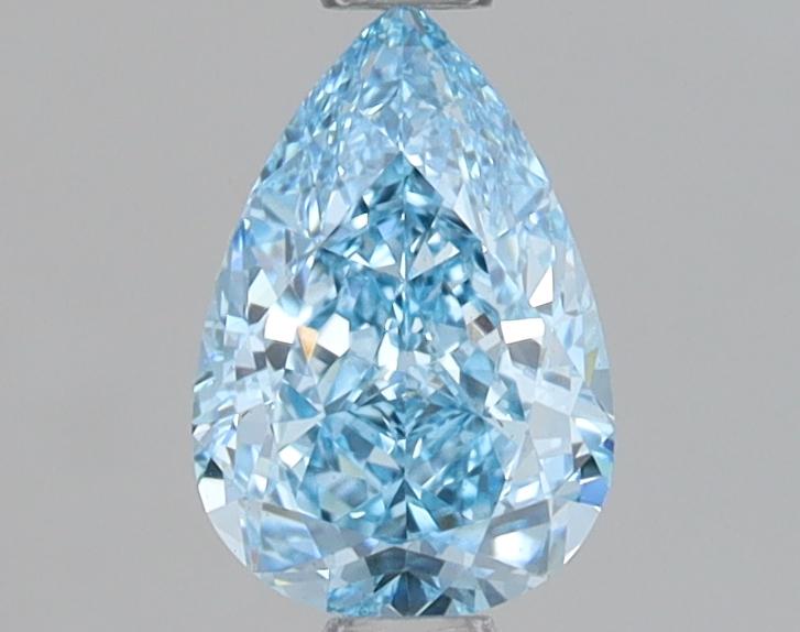 0.93 Ct. Fancy Vivid Blue Pear Lab Grown Diamond