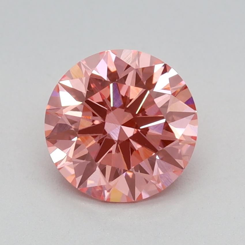 1.03 Ct. Fancy Vivid Pink Round Lab Grown Diamond