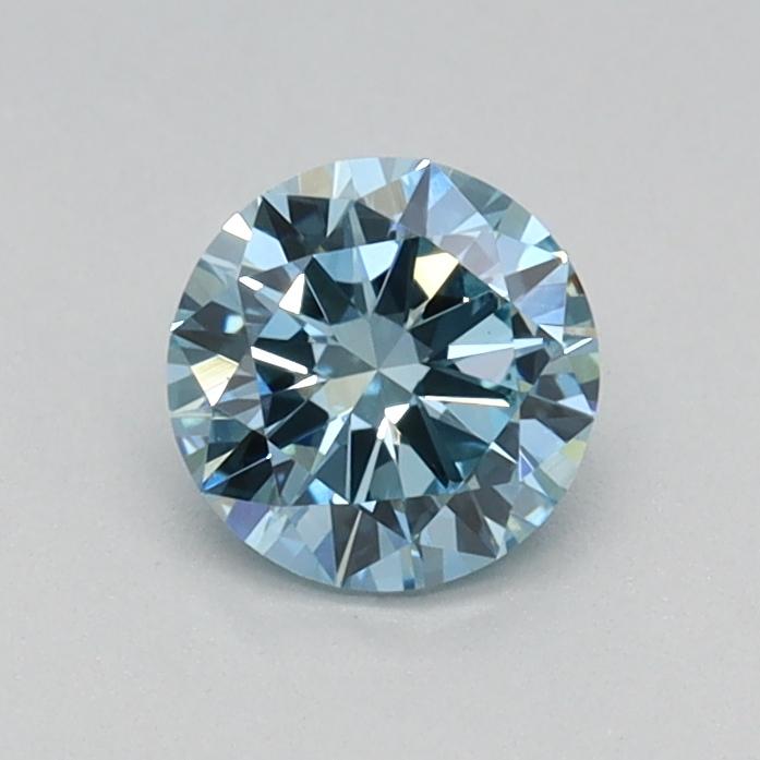 0.40 Ct. Fancy Vivid Blue Round Lab Grown Diamond