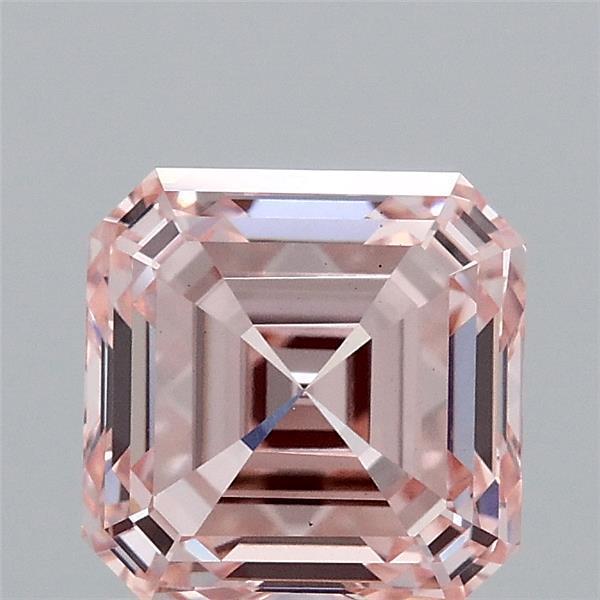 1.92 Ct. Fancy Intense Pink Asscher Lab Grown Diamond