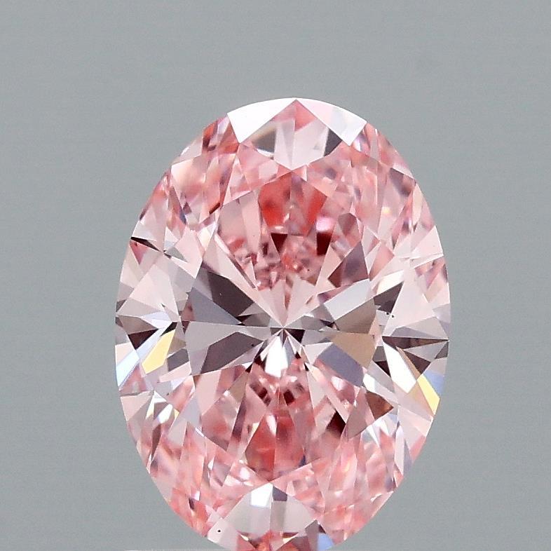 1.55 Ct. Fancy Vivid Pink Oval Lab Grown Diamond