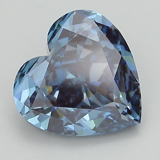 2.84 Ct. Fancy Vivid  Blue Heart Lab Grown Diamond