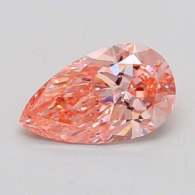 1.22 Ct. Fancy Vivid  Pink Pear Lab Grown Diamond