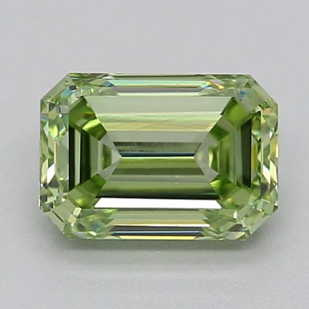 0.73 Ct. Fancy Vivid  Green Emerald Lab Grown Diamond