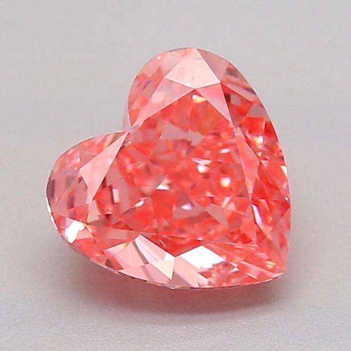 1.00 Ct. Fancy Vivid  Pink Heart Lab Grown Diamond