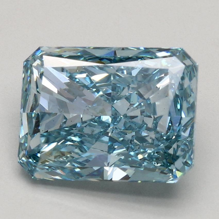 2.00 Ct. Fancy Vivid Blue Radiant Lab Grown Diamond