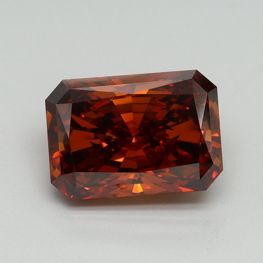 3.01 Ct. Fancy Deep Orange Radiant Lab Grown Diamond