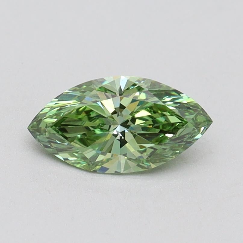 0.55 Ct. Fancy Vivid Green Marquise Lab Grown Diamond