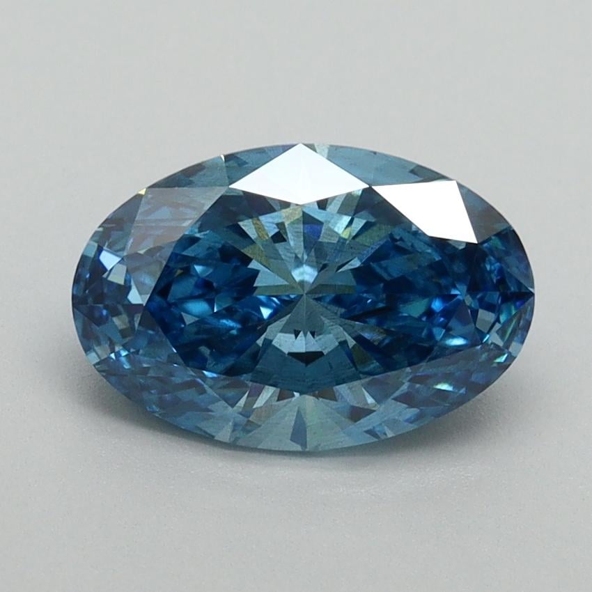 1.68 Ct. Fancy Vivid Blue Oval Lab Grown Diamond