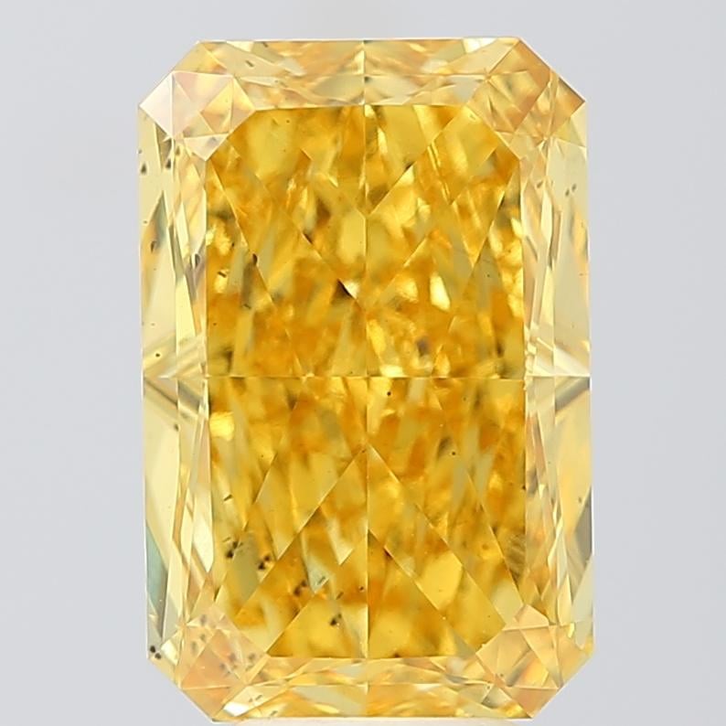 6.02 Ct. Fancy Vivid  Yellow Radiant Lab Grown Diamond