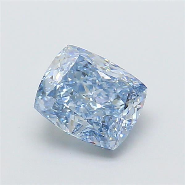 1.53 Ct. Fancy Intense Blue Cushion Lab Grown Diamond
