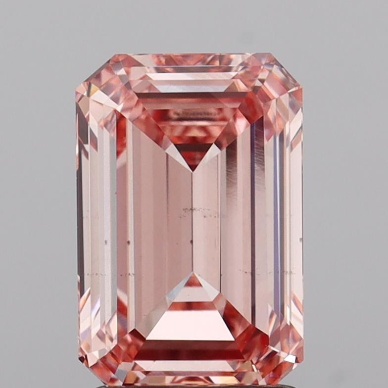 2.00 Ct. Fancy Intense  Pink Emerald Lab Grown Diamond