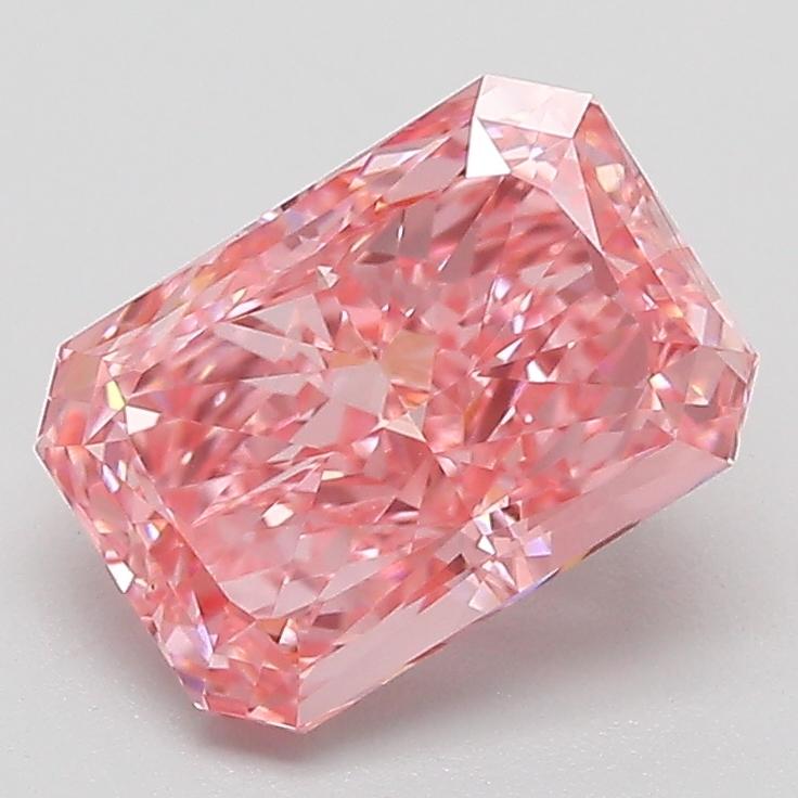 2.07 Ct. Fancy Pink Radiant Lab Grown Diamond