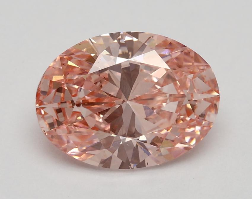 2.50 Ct. Fancy Vivid Pink Oval Lab Grown Diamond