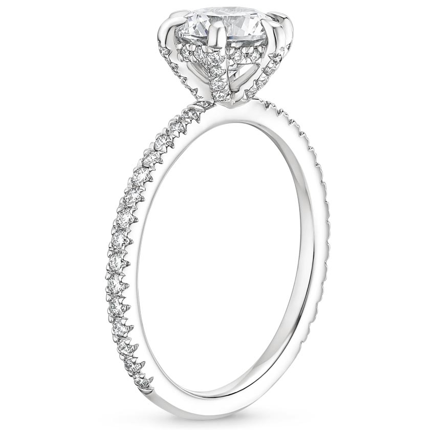 Platinum Six Prong Luxe Viviana Diamond Ring (1/3 ct. tw.), large side view
