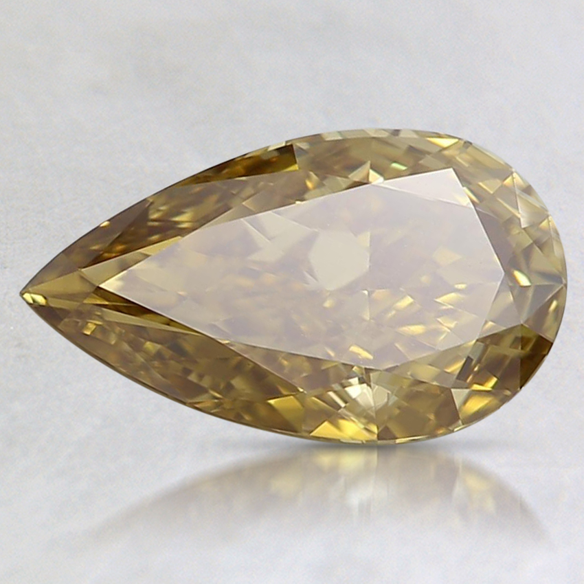1.09 Ct. Fancy Deep Brownish Yellow Pear Diamond