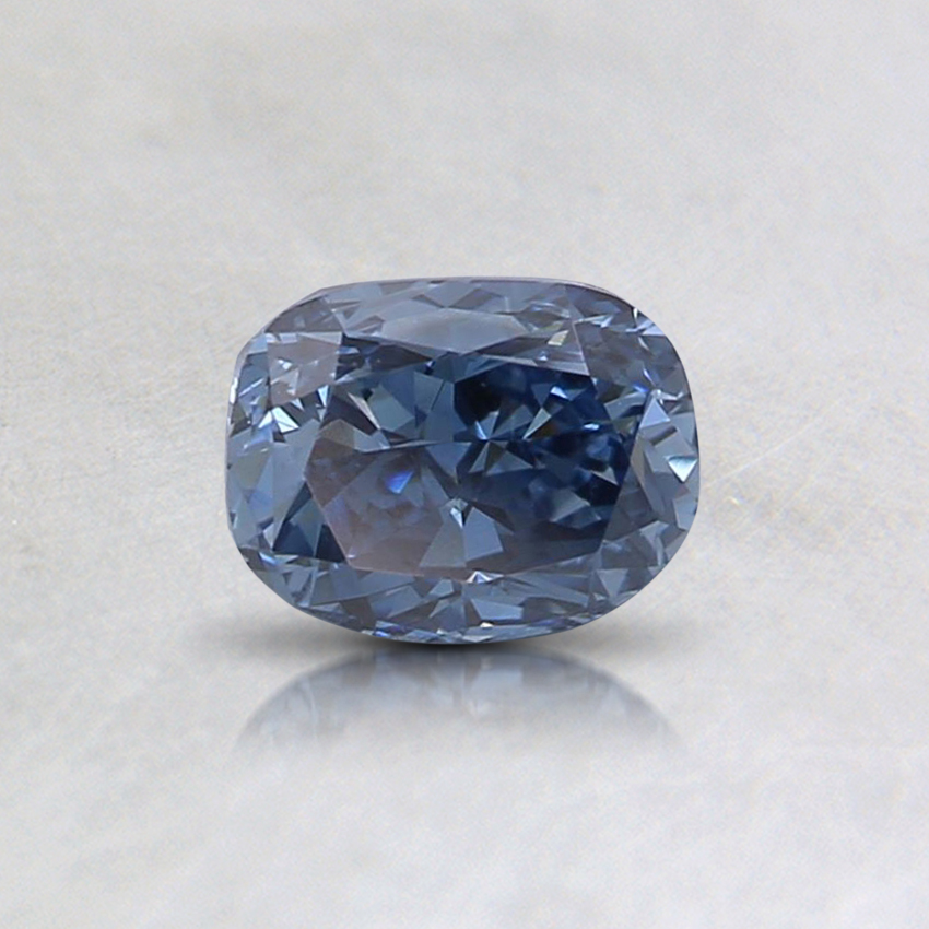 0.50 Ct. Fancy Vivid Blue Cushion Lab Grown Diamond