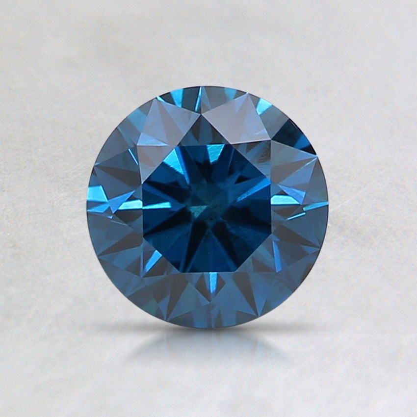 0.80 Ct. Fancy Deep Blue Round Lab Created Diamond