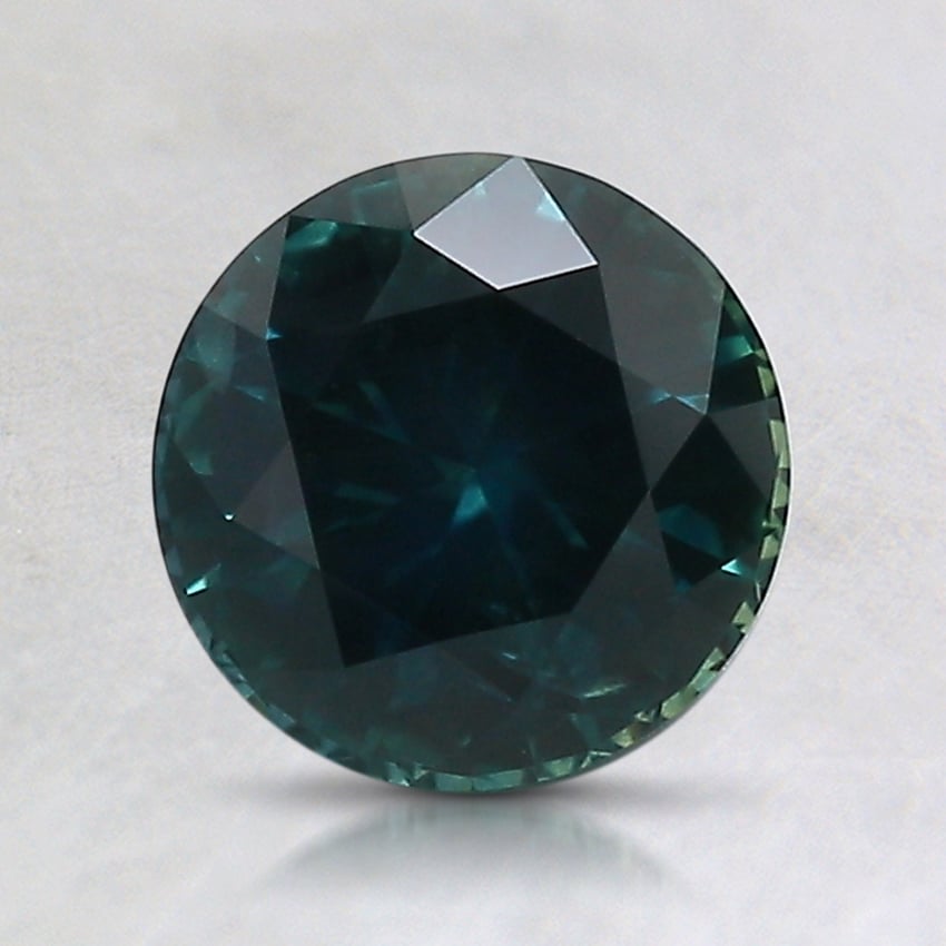 6.9x6.8mm Teal Round Montana Sapphire