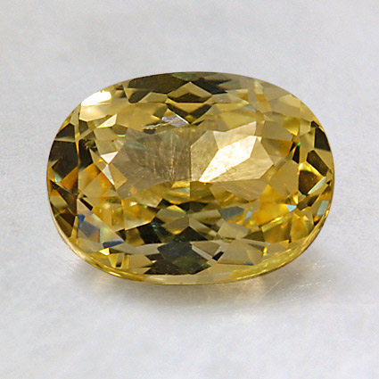 8x6mm Unheated Yellow Oval Sapphire