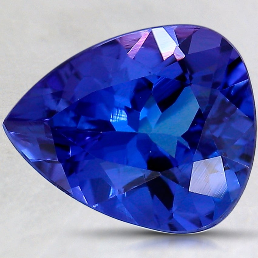 11x9.1mm Blue Pear Tanzanite