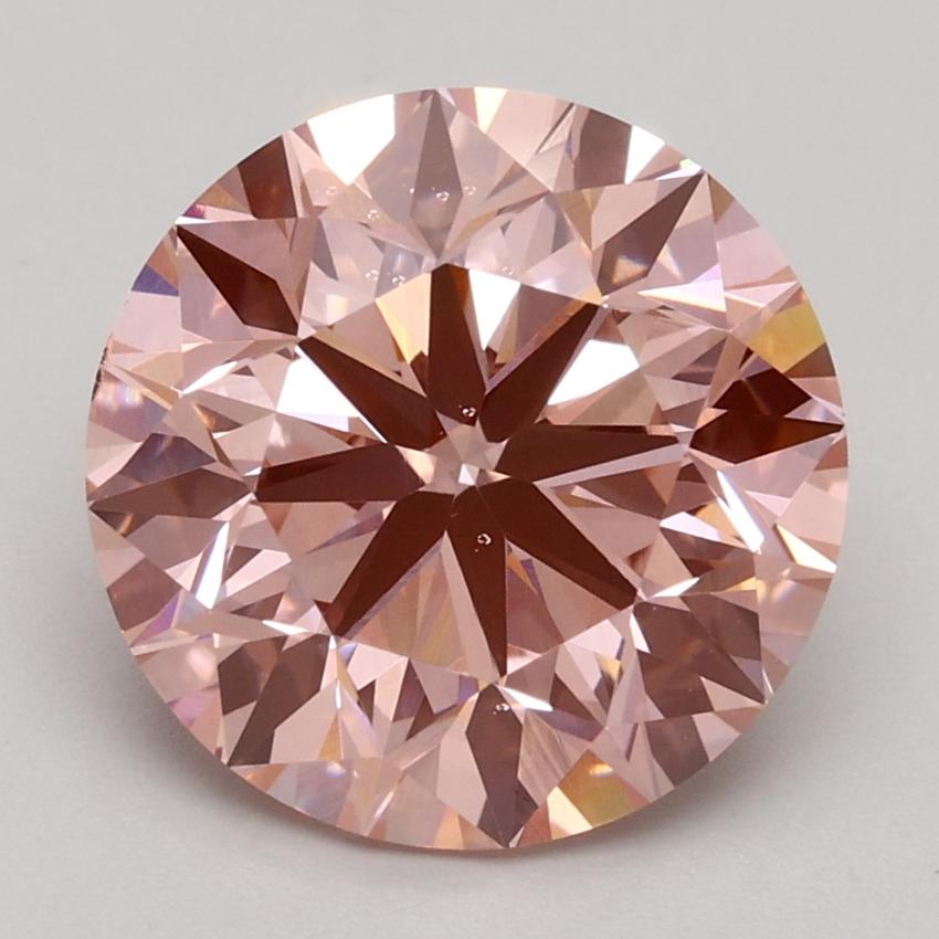 3.00 Ct. Fancy Intense Pink Round Lab Grown Diamond