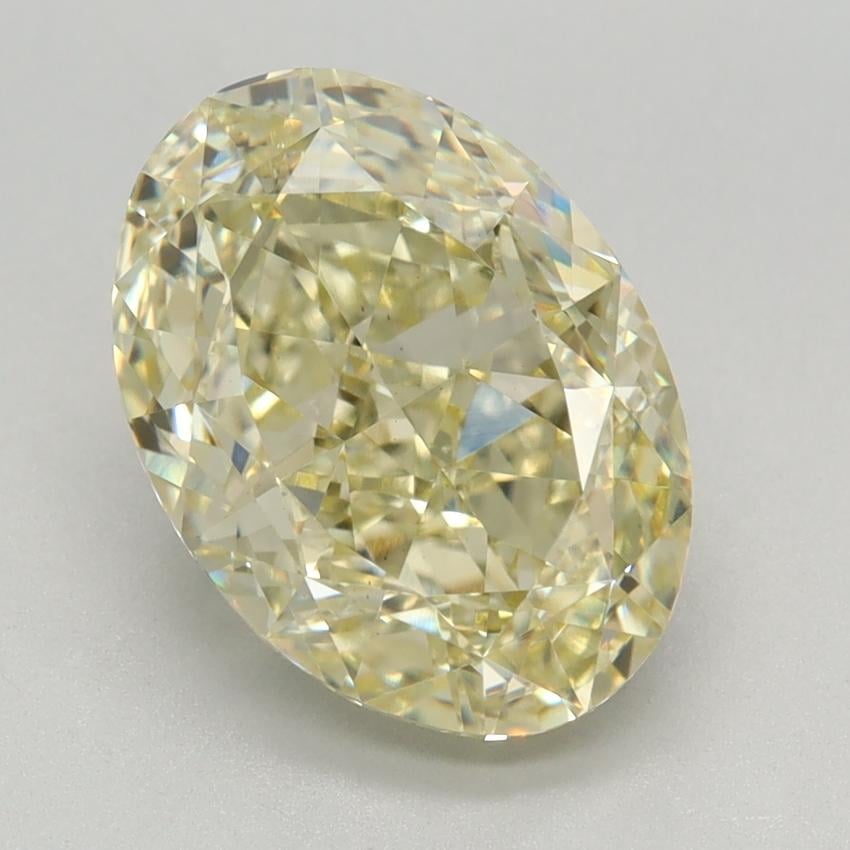 3.27 Ct. Fancy Intense Yellow Oval Lab Grown Diamond