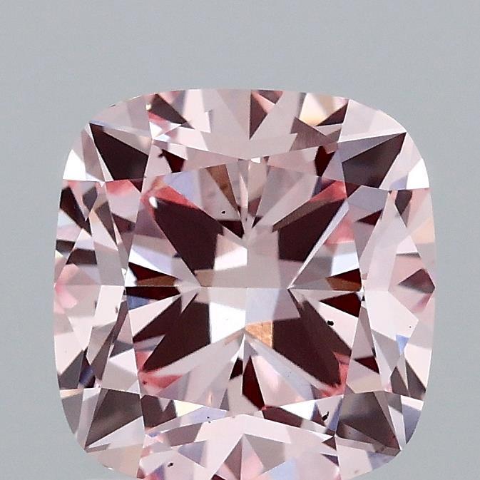 2.28 Ct. Fancy Intense Pink Cushion Lab Grown Diamond
