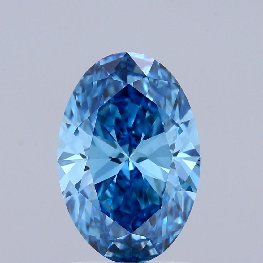 2.01 Ct. Fancy Vivid Blue Oval Lab Grown Diamond
