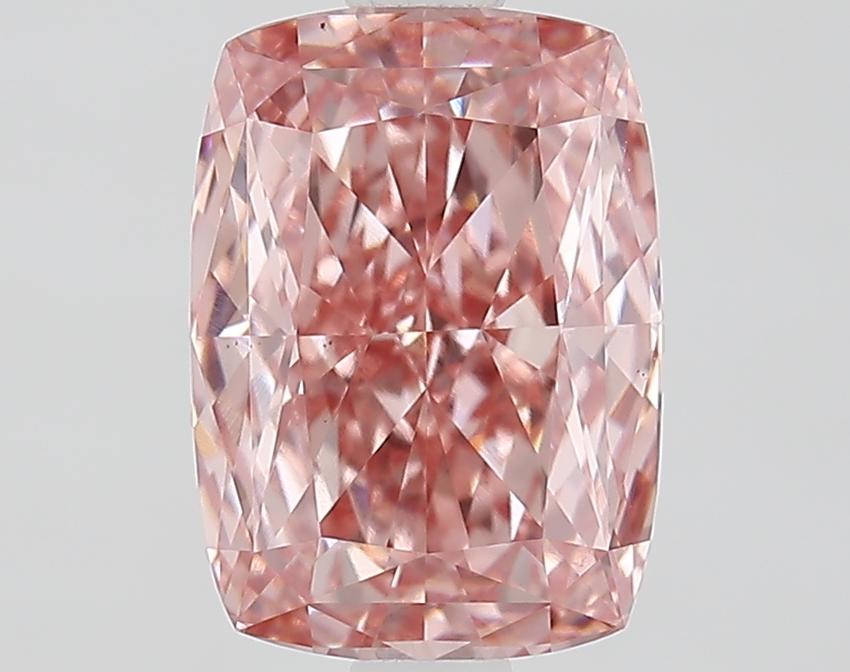 2.10 Ct. Fancy Vivid Pink Cushion Lab Grown Diamond