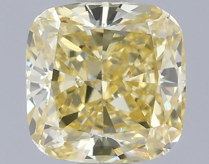 1.08 Ct. Fancy Intense Yellow Cushion Lab Grown Diamond