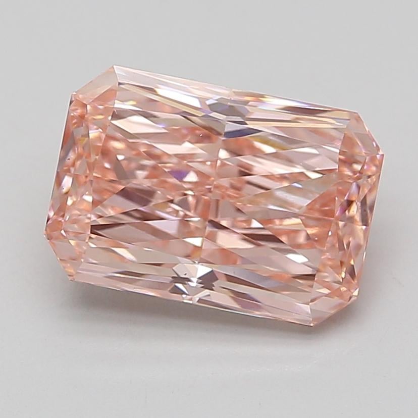 4.37 Ct. Fancy Vivid Pink Radiant Lab Grown Diamond