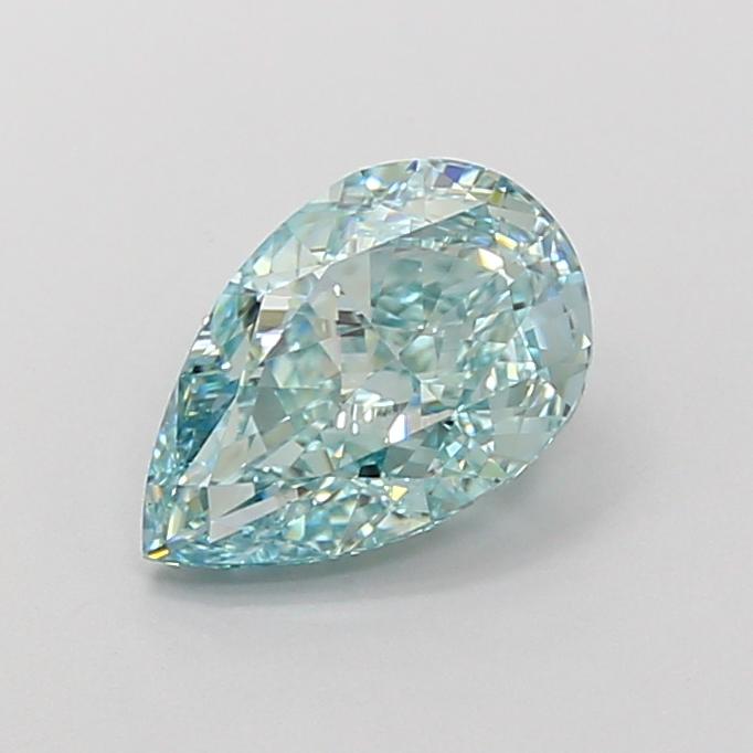 2.11 Ct. Fancy Vivid Green Pear Lab Grown Diamond