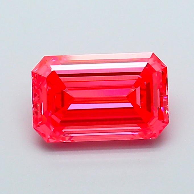 3.14 Ct. Fancy Vivid Pink Emerald Lab Grown Diamond