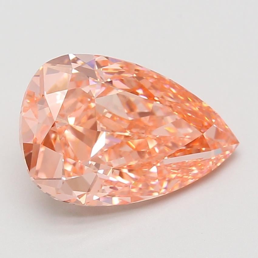 5.10 Ct. Fancy Vivid Pink Pear Lab Grown Diamond