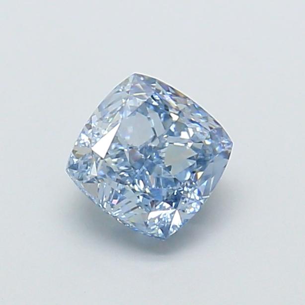 1.00 Ct. Fancy Vivid Blue Cushion Lab Grown Diamond