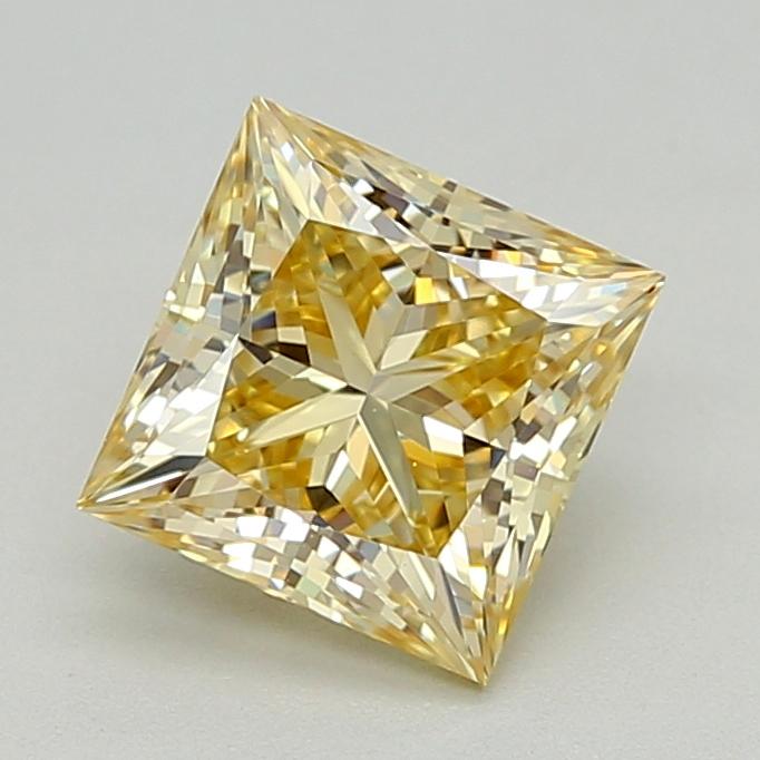 1.06 Ct. Fancy Light  Yellow Princess Lab Grown Diamond