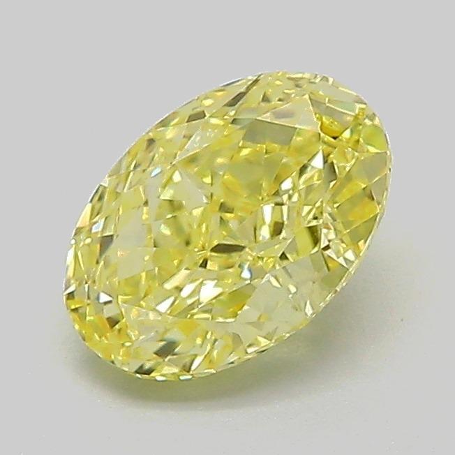 1.05 Ct. Fancy Intense Yellow Oval Lab Grown Diamond