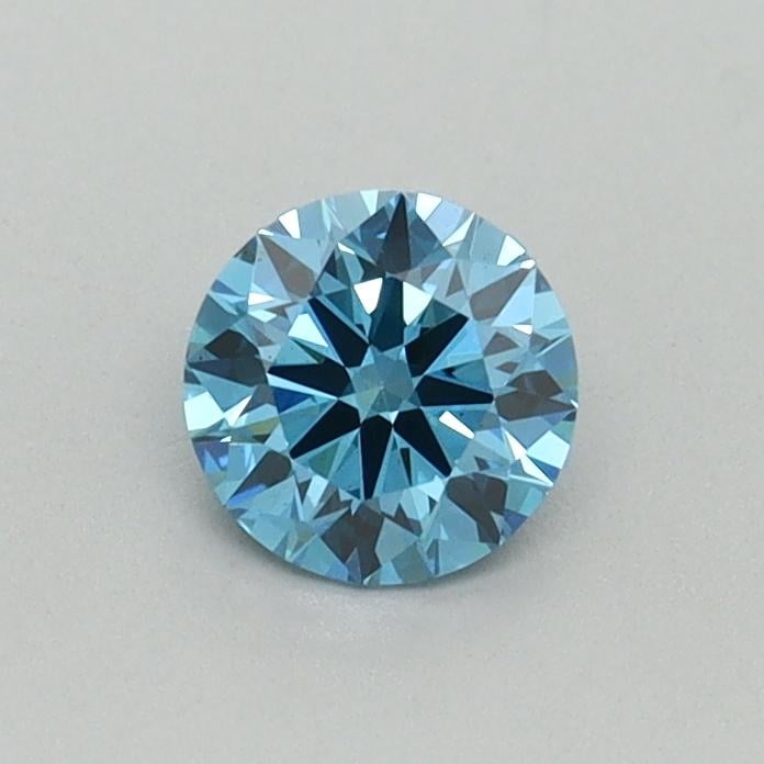 0.43 Ct. Fancy Vivid Blue Round Lab Grown Diamond