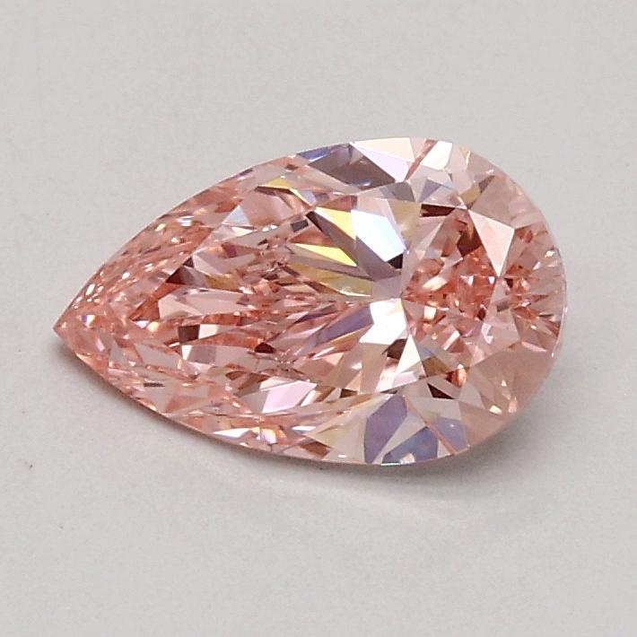 0.53 Ct. Fancy Intense Pink Pear Lab Grown Diamond