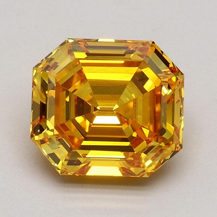 1.45 Ct. Fancy Vivid Yellowish Orange Emerald Lab Grown Diamond