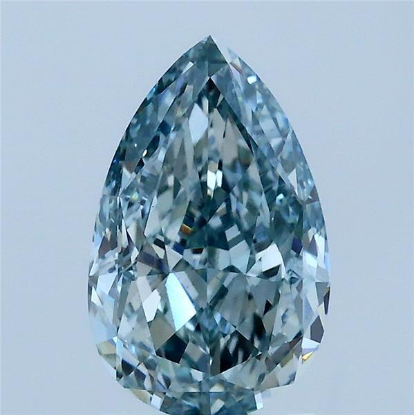 2.04 Ct. Fancy Green Blue Pear Lab Grown Diamond