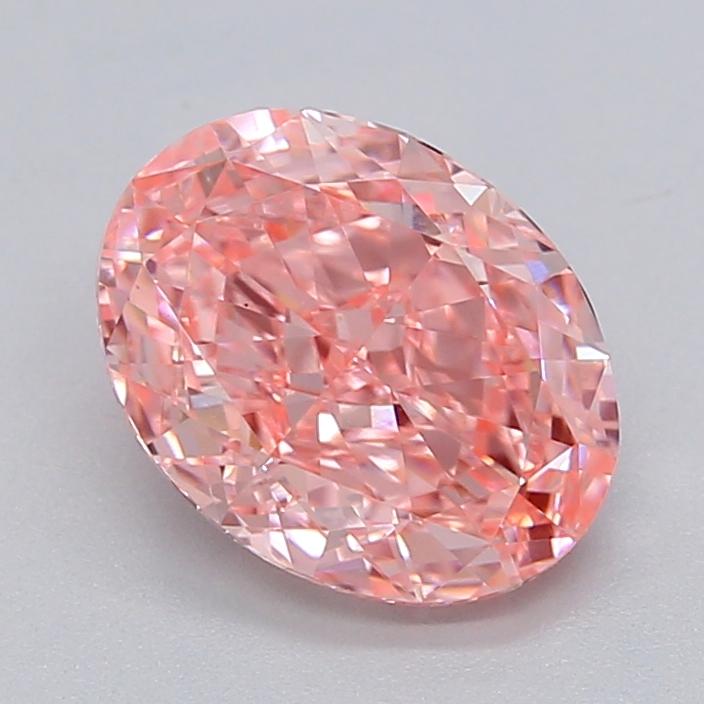 2.06 Ct. Fancy Vivid  Pink Oval Lab Grown Diamond