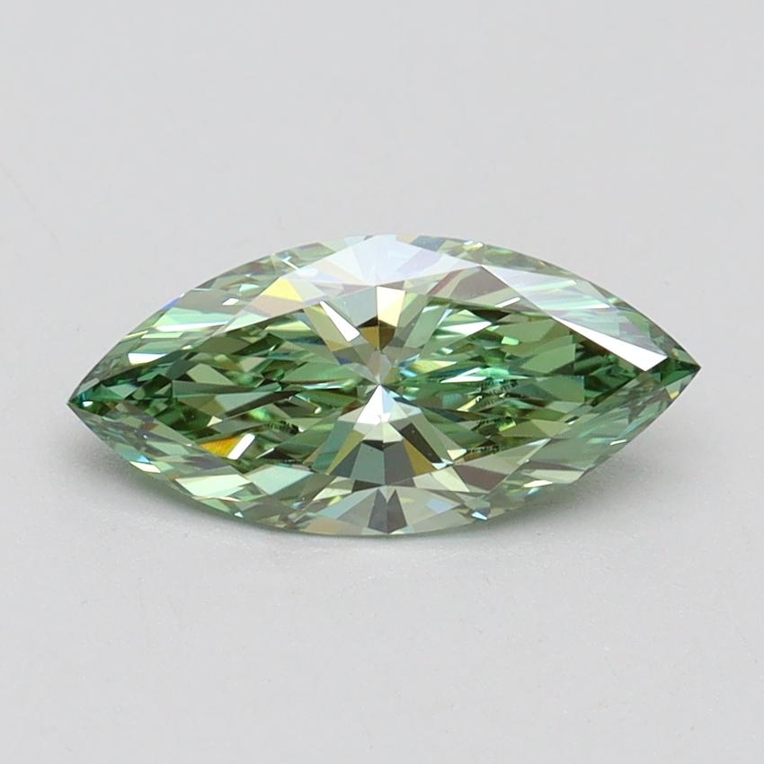 1.00 Ct. Fancy Vivid Green Marquise Lab Grown Diamond