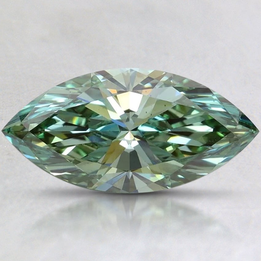 3.0 Ct. Fancy Vivid Pacific Green Marquise Lab Grown Diamond
